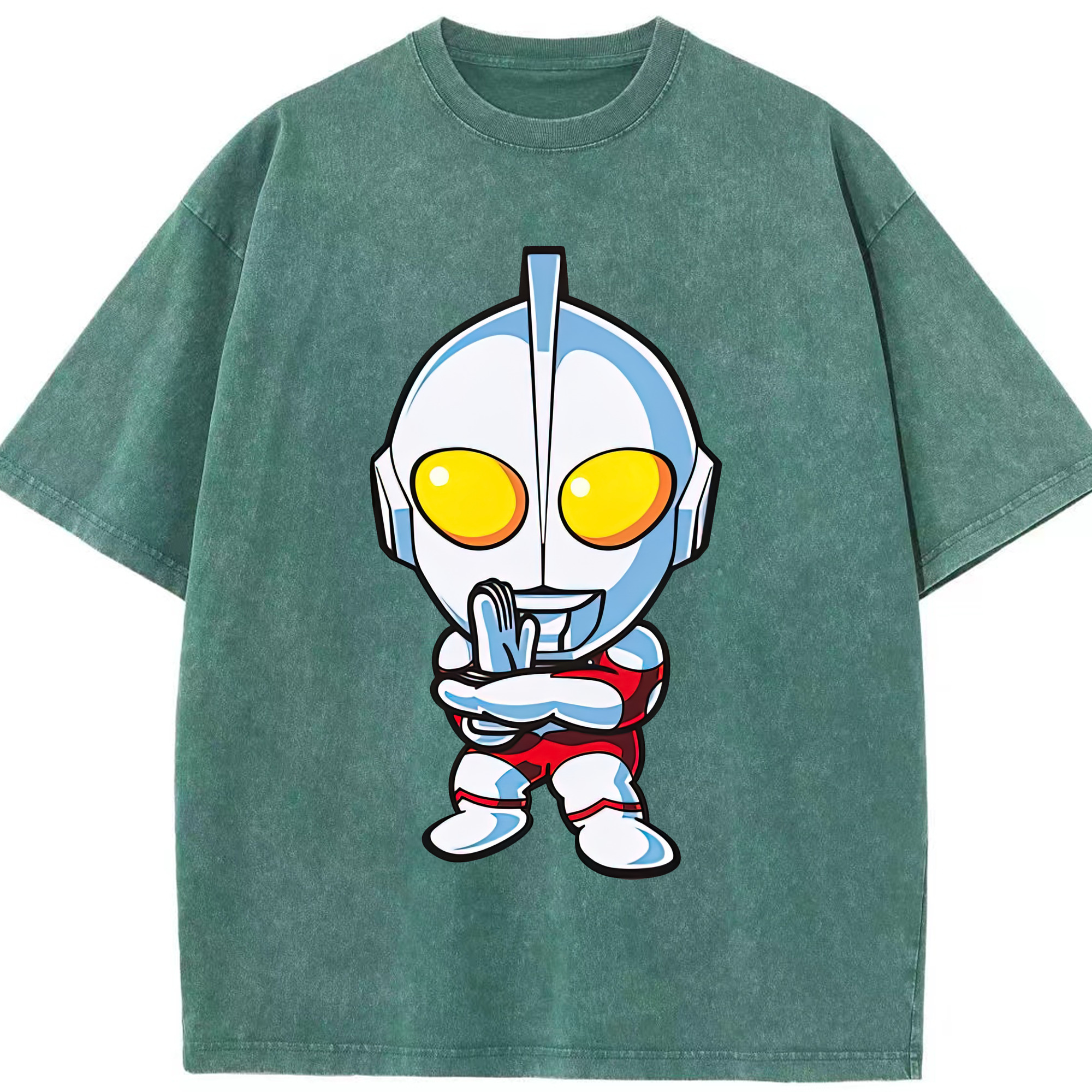 （画像用） ウルトラマン Ultraman 綿100% ヴィンテージ風 半袖Tシャツ（フロントプリント）